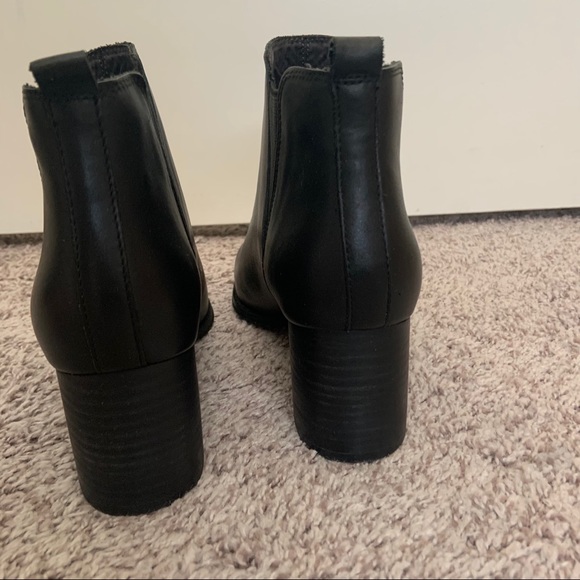 Anthropologie Black Heeled Booties Size 10 - Picture 4 of 6
